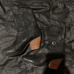 Black Dansko heeled boots